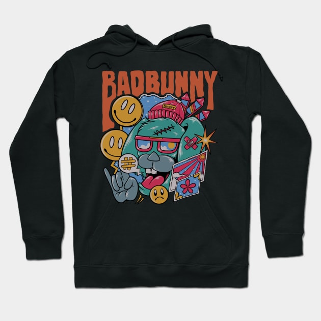 Bad bunny Hoodie by Forstration.std